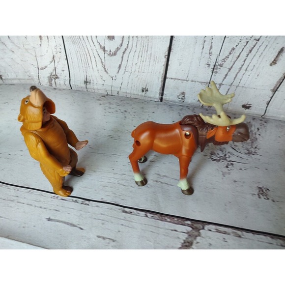 Brother Bear 2pc Lot Toy Kenai Bear Rutt Disney Mcdonalds 2003 - Picture 4 of 8
